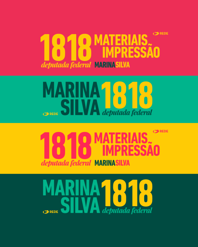 Materiais para impressão – Marina Silva 1818