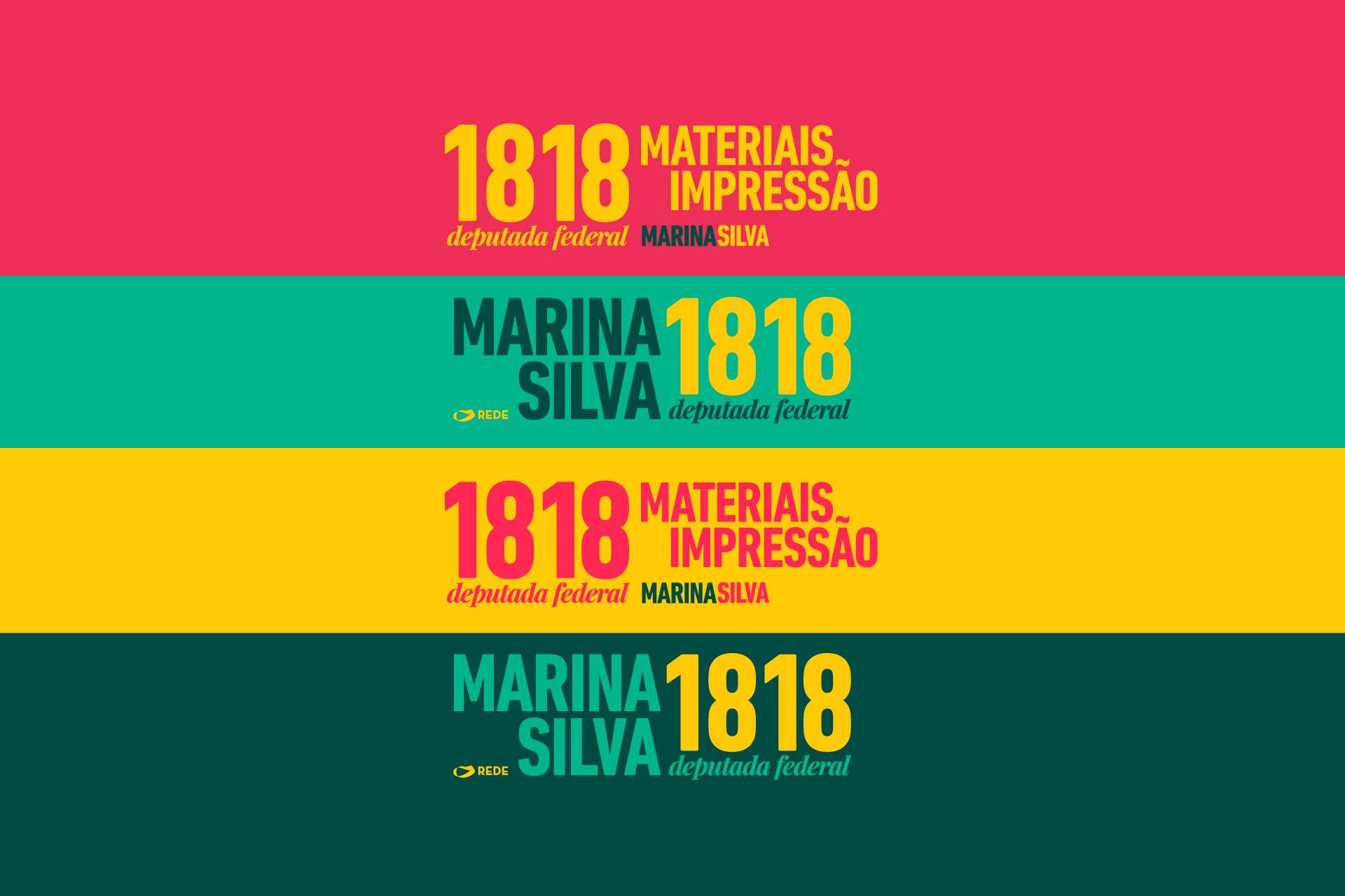 Materiais para impressão – Marina Silva 1818