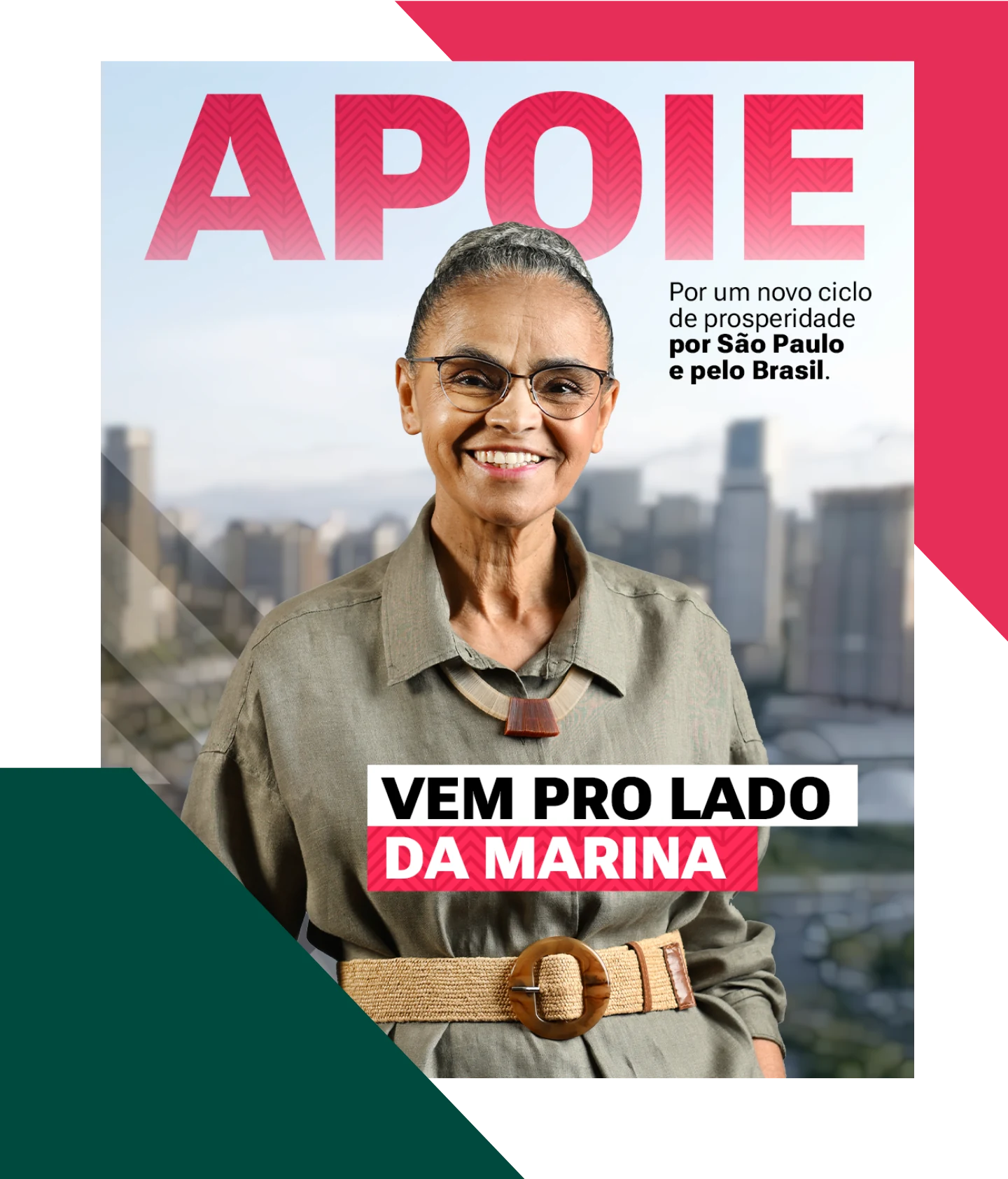 Apoie a campanha de Marina Silva 180 para o Senado por São Paulo - Vem pro lado da Marina
