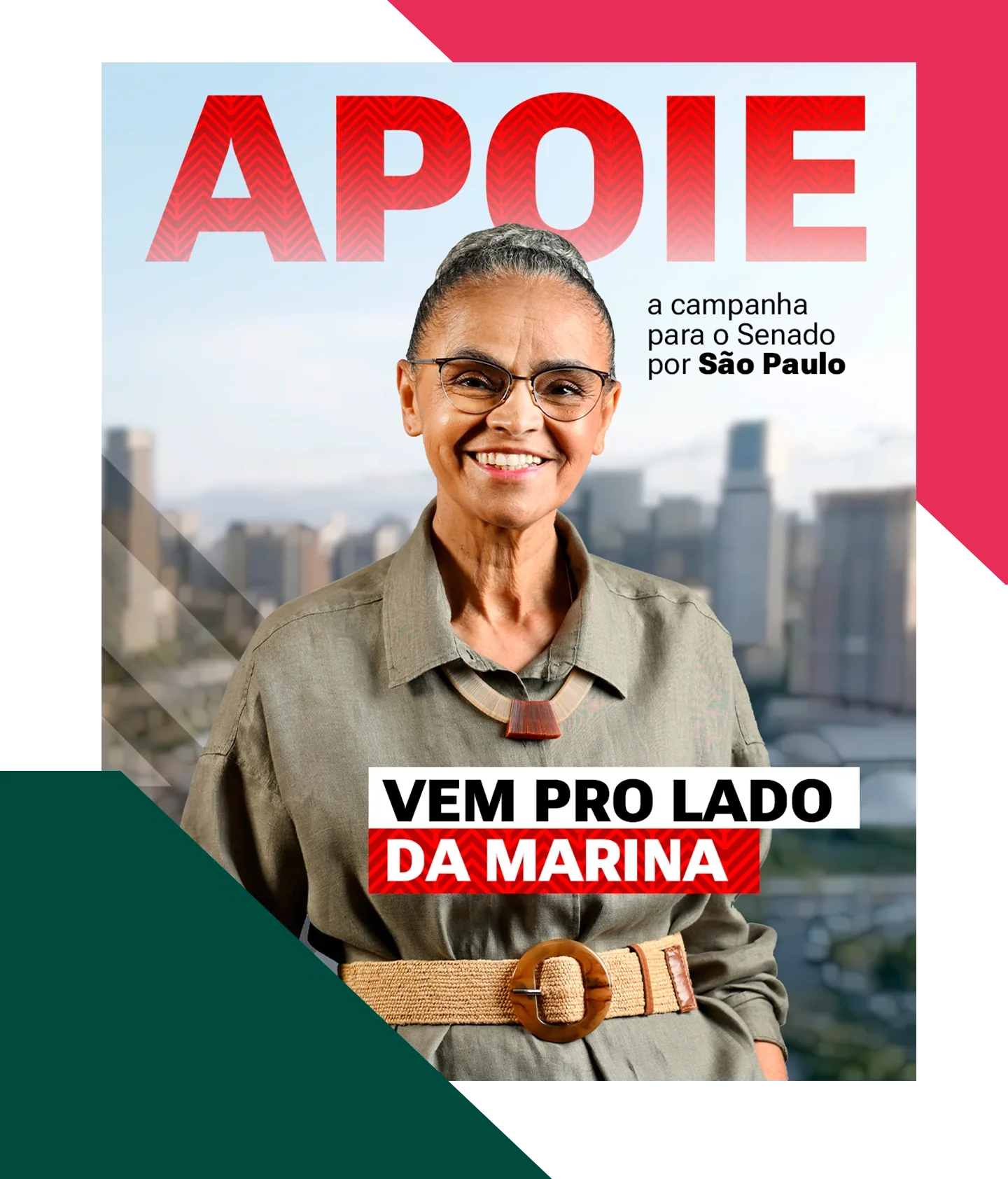 Apoie a campanha de Marina Silva 180 para o Senado por São Paulo - Vem pro lado da Marina