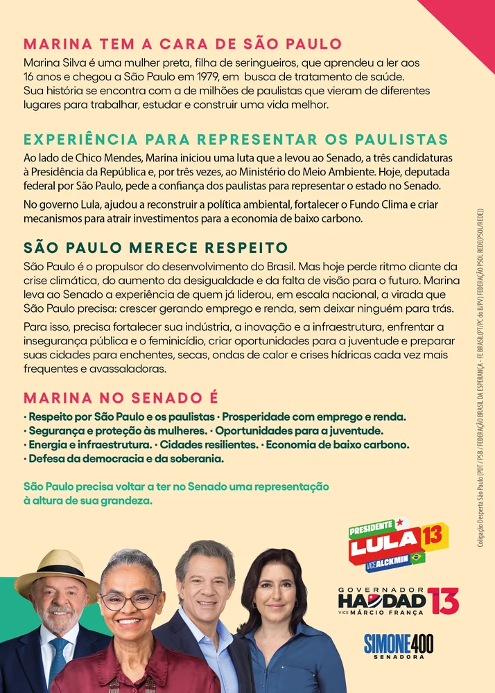 Santão Digital • Verso com Propostas - Marina Silva 180