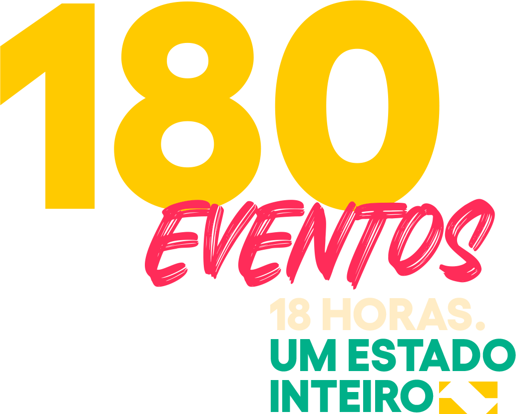 180 eventos, 18 horas. Um estado inteiro.