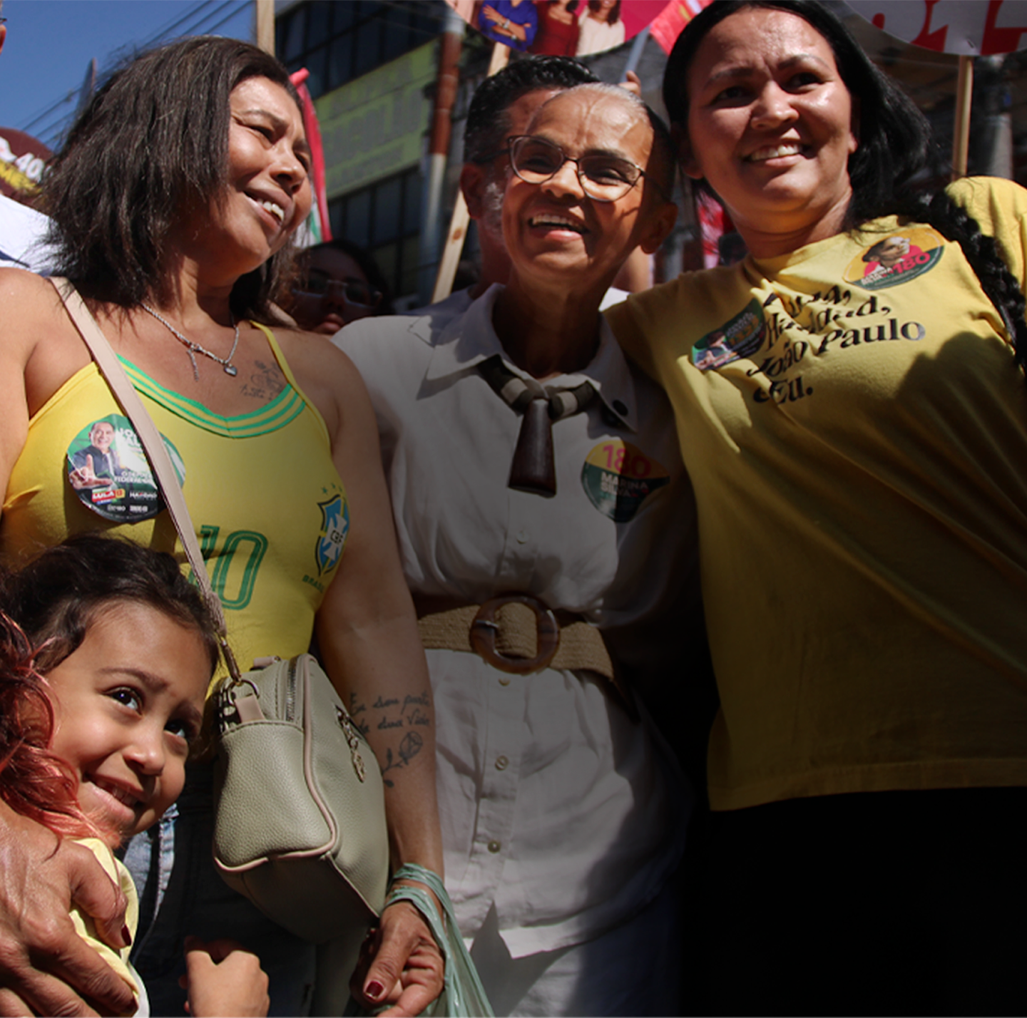 Marina Silva e apoiadoras